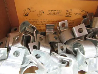 Victor Specialties 11115-S 13/16" Dia. Snap On Steel Clamps Box of 79