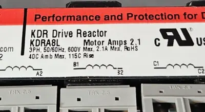 TCI KDRA8L Drive Reactor 3PH 50/60Hz 600V 2.1Amp (BIN424)