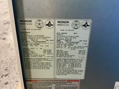 Used 2003 REZNOR UDAP125 Miscellaneous MRO Ohio US | HGR 24 #1309326