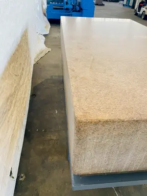 48" X 96" X 16" HERMAN PINK GRANITE SURFACE PLATE. STOCK # 0313522