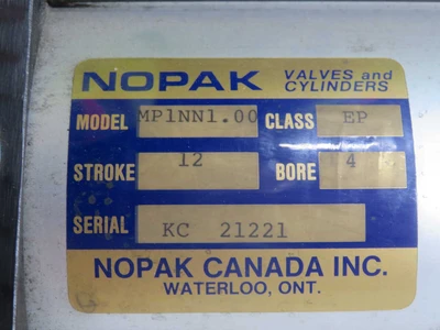 Used NOPAK _UNKNOWN_ Pneumatic Cylinders Texas US | OCO Industrial #1703767