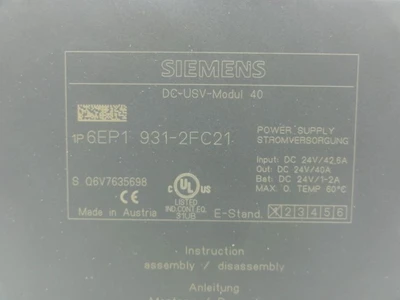 USED SIEMENS 6EPI 931-2FC21