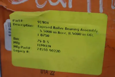 TIMKEN 74550-90220 / 7455090220 TAPERED ROLLER BEARING  (NEW IN BOX) #1532CC