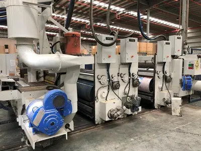 66″ x 115″ Koppers 3 color Rotary Die Cutter with Stacker