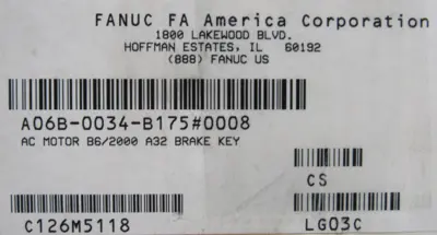 NEW FANUC A06B-0034-B175#0008 SERVO MOTOR A06B0034B1750008
