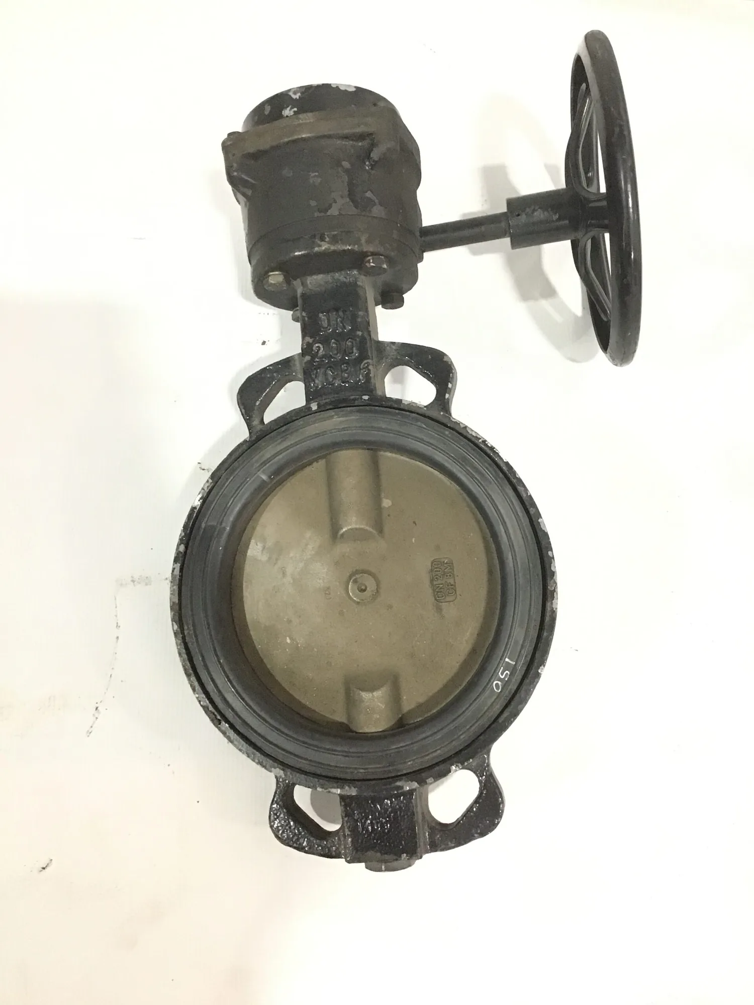 Ghibson BVKI DN200 DN10 Gear Operated Wafer Butterfly Valve
