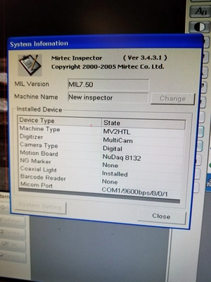 USED MIRTEC MV-2HTX