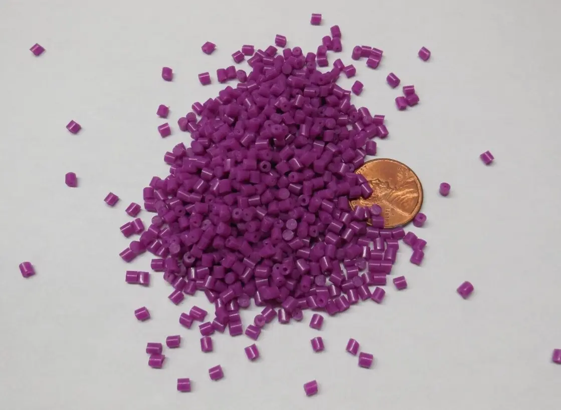 Purple PP Polypropylene Plastic Pellets Resin Material Injection Molding 10 Lbs
