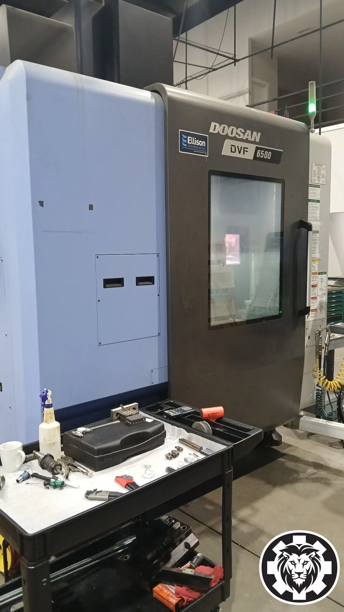 Doosan DVF 6500 5 Axis VMC, 2020 - Chip Blaster, Renishaw RMP600