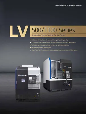 HYUNDAI WIA CNC MACHINE TOOLS LV1100R/L Vertical Turning Lathes | Hillary Machinery (3)