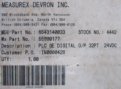 NEW GE FANUC IC697MDL753C DISCRETE OUTPUT MODULE 6543140033