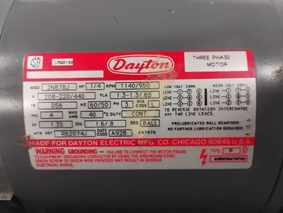 Dayton 2N878J General Purpose Motors | ESS Industrial Equipment Sales (5)