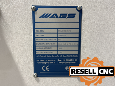 Used 2022 AES Sirius 950-M ATC CNC Routers Florida US | Resell CNC #1550285