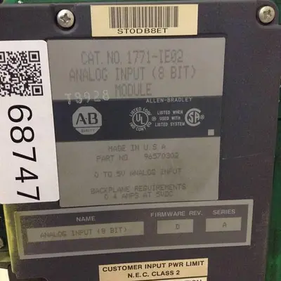 USED ALLEN BRADLEY 1771-IE02 SER A