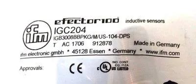 NEW EFECTOR IGB3008BBPKG/M/US-104-DPS