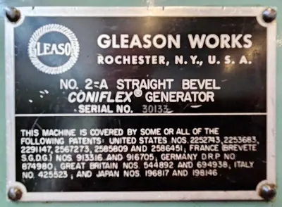 2022 GLEASON 2A Bevel Gear Generators | Mohawk Machinery (15)