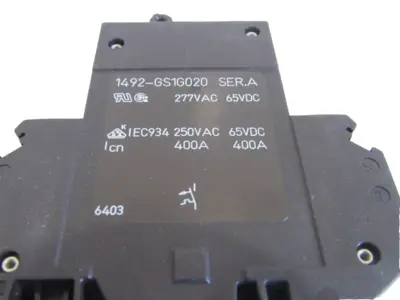 ALLEN BRADLEY 1492-GS1G020 MINI CIRCUIT BREAKER 1492GS1G020 LOT OF 2 NEW,SURPLUS
