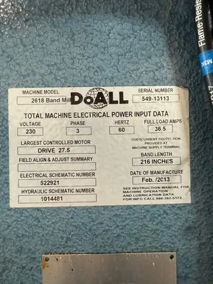 2013 DOALL 2618 Vertical Band Saws | GMT (14)