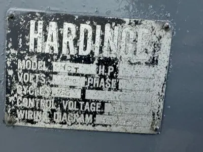 11" X 18" HARDINGE HC TURRET LATHE. STOCK # 0895424