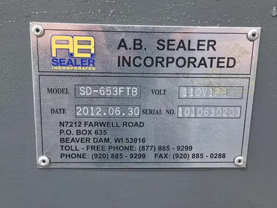 USED 2012 AB SEALER SD-653FTB