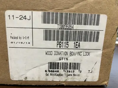 New | in-Stock Falcon Restaurant Supply New Wooden Donation Tip Collection Container Box with Lock and Clear View Window Restaurant Equipment (Miscellaneous) Illinois US | Falcon Restaurant Supply #1375062