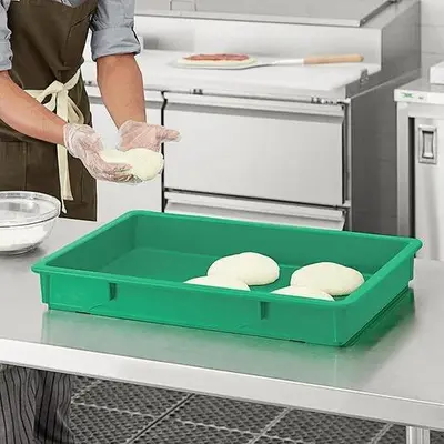 Baker's Mark 18" x 26"  White - Red - Green - Blue - Yellow - Blue  Heavy-Duty Polypropylene Dough Proofing Box