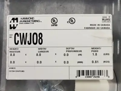 NEW HAMMOND MANUFACTURING CWJ08