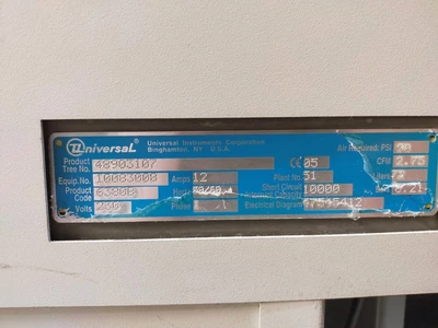2005 UNIVERSAL RAD 8XT (6380B) RADIAL INSERTION MACHINE Radial | Tekmart International Inc. (9)