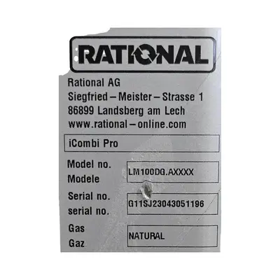 USED RATIONAL ICOMBI PRO LM100DG-AXXXX