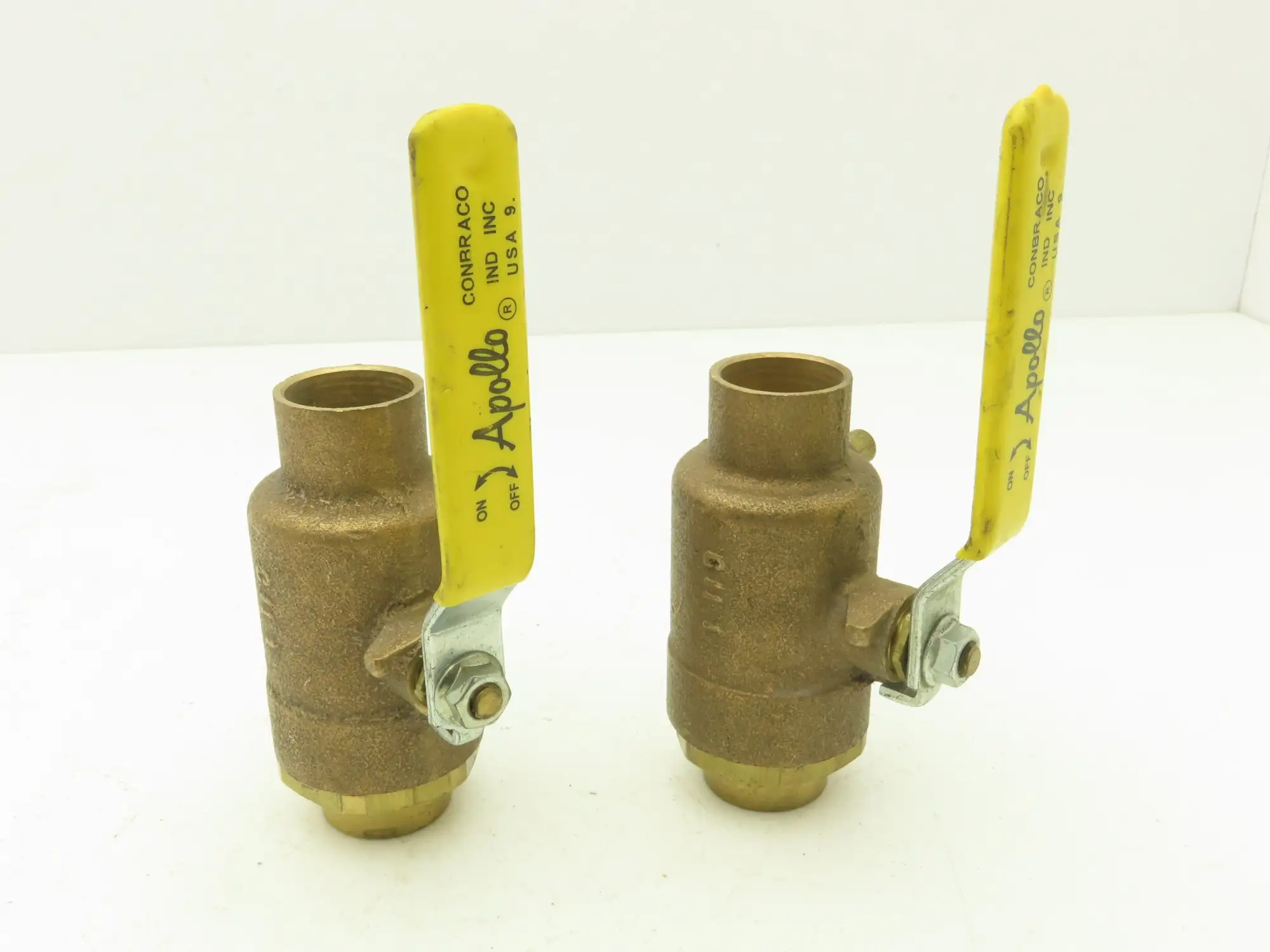 Apollo 1" Bronze Sweat Ball Valve with Drain Port 400 WOG  Lot of 2