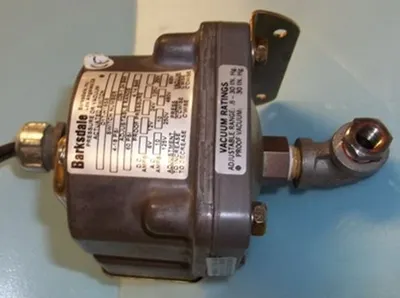 QTY. 1. BARKSDALE INC. PRESSURE OR VACUUM ACTUATED...