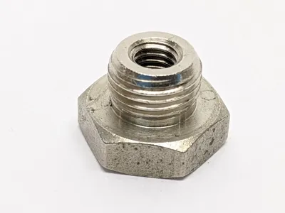 M10 Outer M5 Inner Thread | Hex Plug Fitting , 9/16” Hex Width, 7/16” OAL LOT OF 10 - New Other