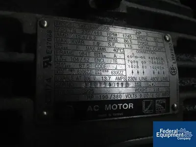 USED Podbielniak 204" POST GUSSETER, 4 SLIT SEALS