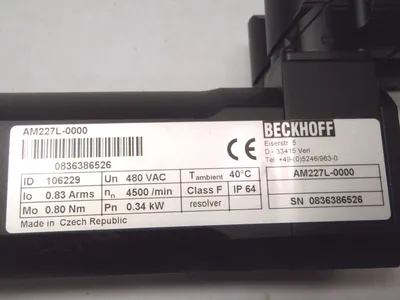 USED BECKHOFF SERVO MOTOR