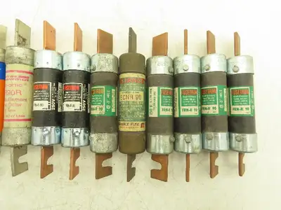 Dual Element Time Delay Fuse 90A 600VAC Class RK5 Mixed Brand Lot of 16