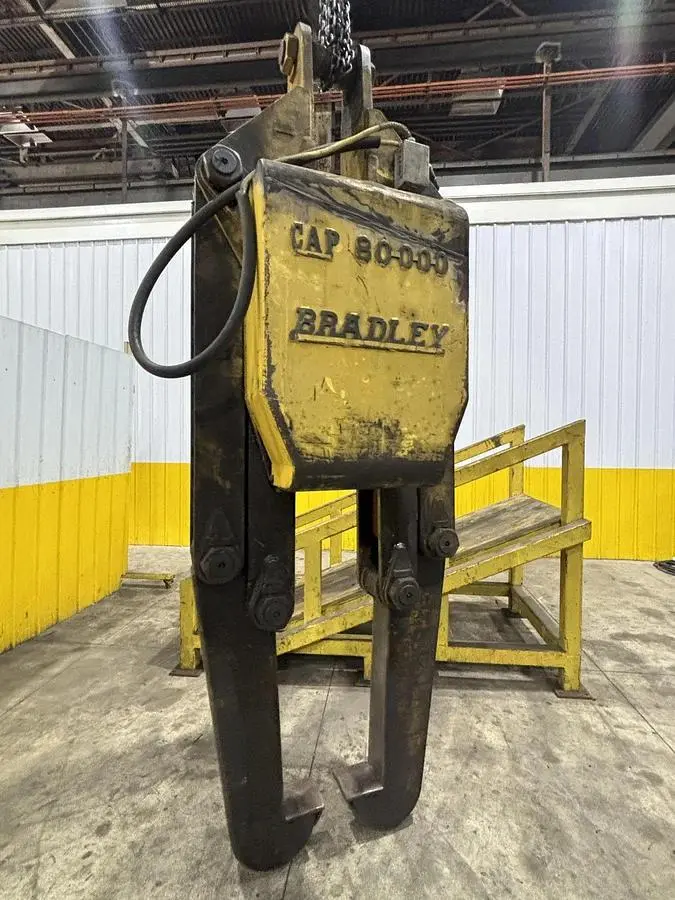 40 Ton Bradley Adjustable Telescoping Coil Lifting Grab Tongs