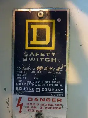 USED SQUARE D H-361