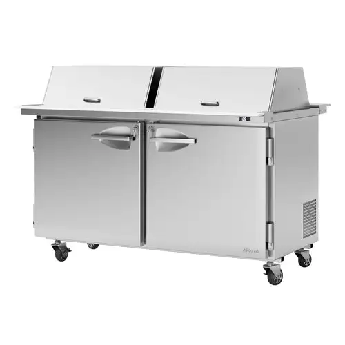 Turbo Air PST-60-24-N-DS 60 1/4" PRO Series Mega Top Dual Sided Sandwich/Salad Prep Table w/ Refrigerated Base, 115v