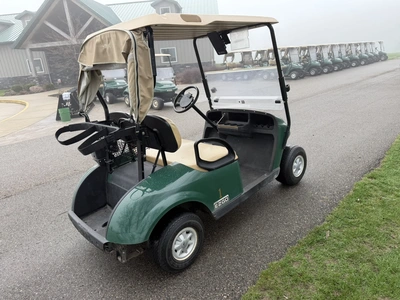 (1) 2015 E-Z-Go golf cart with a Kawasaki gas engine, includes canopy, fold-down windshield, and bal...
