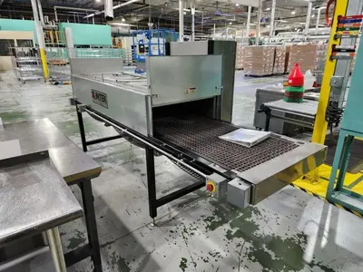 540 DEGREE X 24" W X 8" H INTEK ELECTRIC MESH CONVEYOR TYPE INFRARED OVEN, NEW IN 2020: STOCK #23213