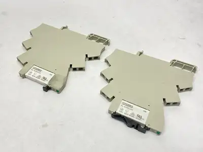 USED PHOENIX CONTACT RELAY 2961105 W/ WEIDMULLER 8533660000 LOT OF 2