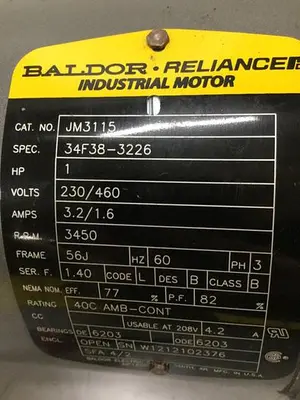 USED BALDOR JM3115