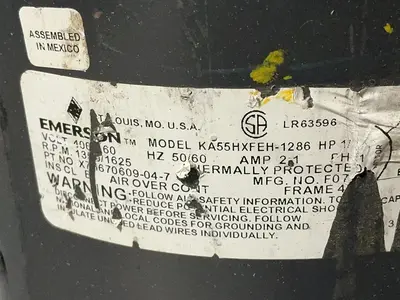 Used EMERSON KA55HXFEH1286 Motors (misc) Ohio US | HGR 24 #1556802