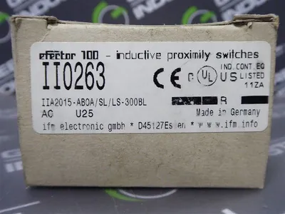ifm efector 100 II0263 Inductive Proximity Switch IIA2015-AB0A/SL/LS-300BL New NIB