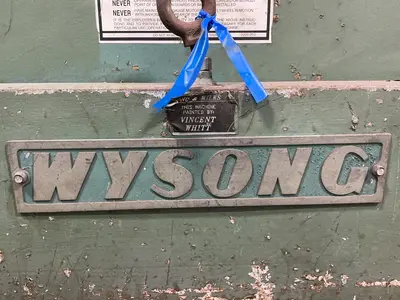 Used WYSONG AND MILES CO. 1610 Power Squaring Shears (Gauge) Ohio US | HGR 24 #1520787