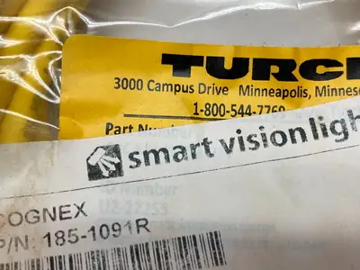 NEW TURCK, COGNEX SINGLE ENDED CONNECTION CORDSET BREAKOUT CABLE IVSL-5PM12-15