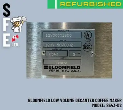 USED BLOOMFIELD 8543