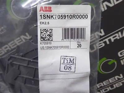 Bag of 20 ABB / entrelec 1SNK705910R0000 EK2.5 Connector End Plates New