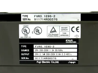 USED FUJI ELECTRIC FVRO. 1E9S-2