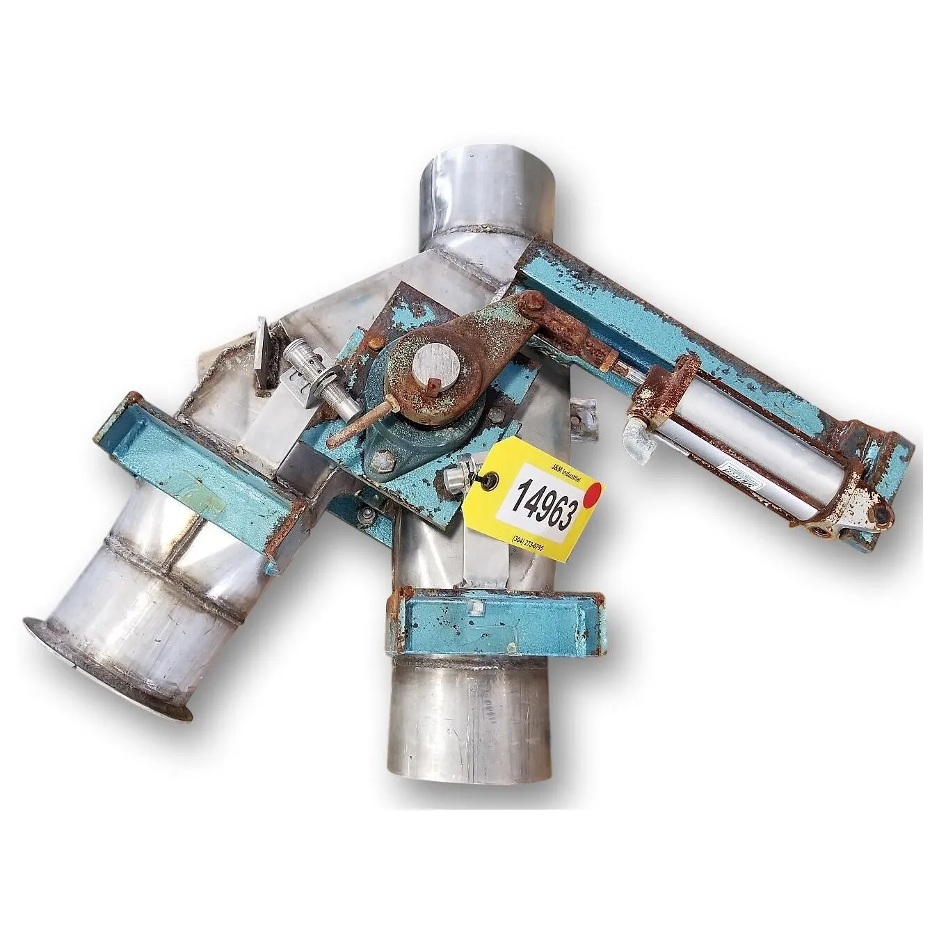 Used Stainless Steel Dry Bulk Reject Diverter Valve